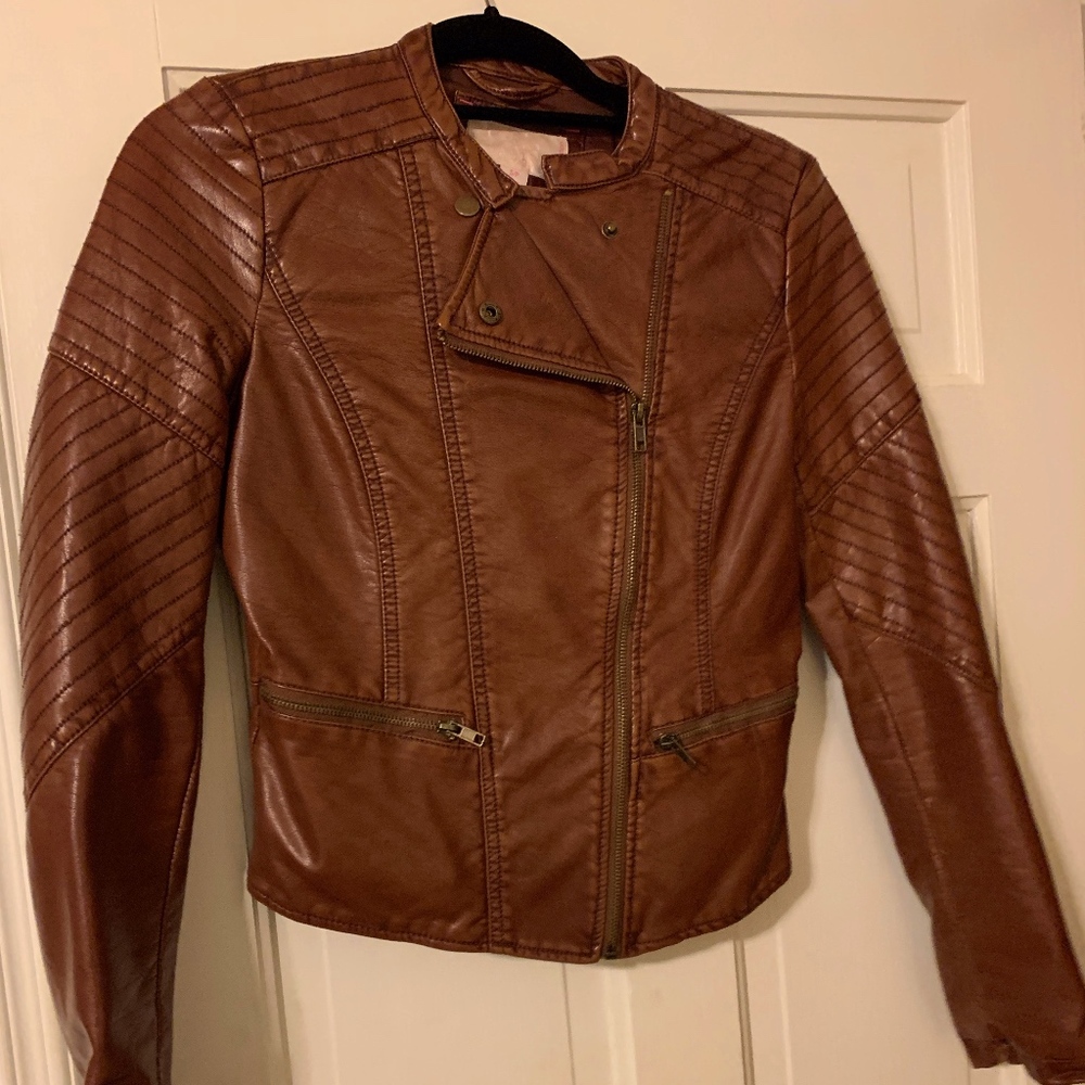 pleather jacket